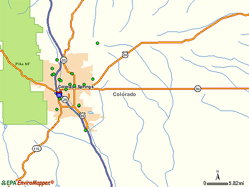 Colorado Springs Area EPA Cleanup Sites